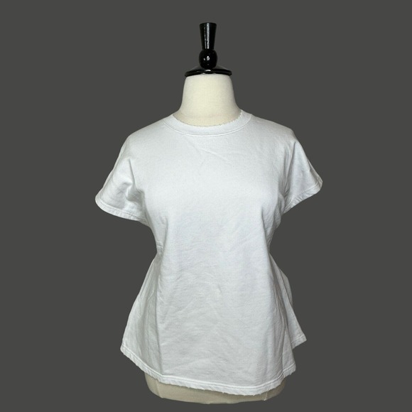 Sandrine Rose Convertible L/S S/S Distressed Sweatshirt White Women Medium NWT - Picture 12 of 14